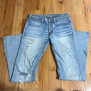 AMERICAN EAGLE BOHO ARTIST JEANS size 8
